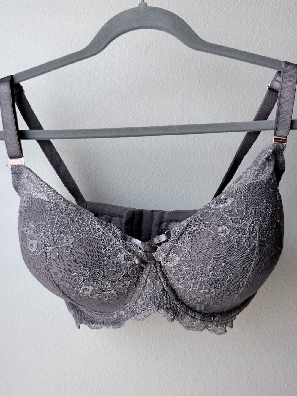 smart & sexy Gray Lace Underwire Bra